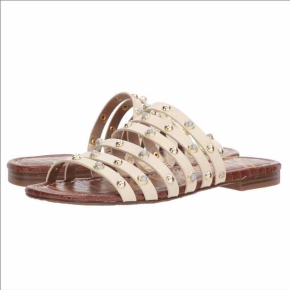 Sam Edelman Shoes - Sam Edelman Brea Cream Studded Sandal 8.5